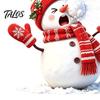 Decorative Store Window Clings Christmas Snowman Static Cling, Funny Sticker, Reusable Atmosphere Creating Decor Xmas Glass Decal for Home Shop
