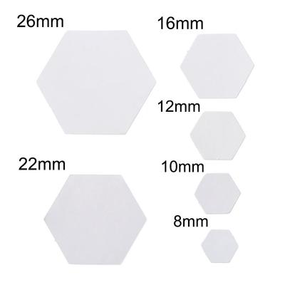 100PCS Sewing Accessories Craft DIY Quilting Patchwork Paper Garment Fabric Hexagon Templates