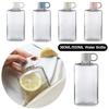 Neue 360ML/500ML Wasserflasche Flach Transparent Kunststoff Wasserflaschen Tragbar Große Kapazität Handflasche