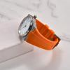 Quick Release Silicone Strap For Tissot PRX T137.407/T137.410 Super Player 40mm Men Convex Rubber Watch Band Bracelet 12mm