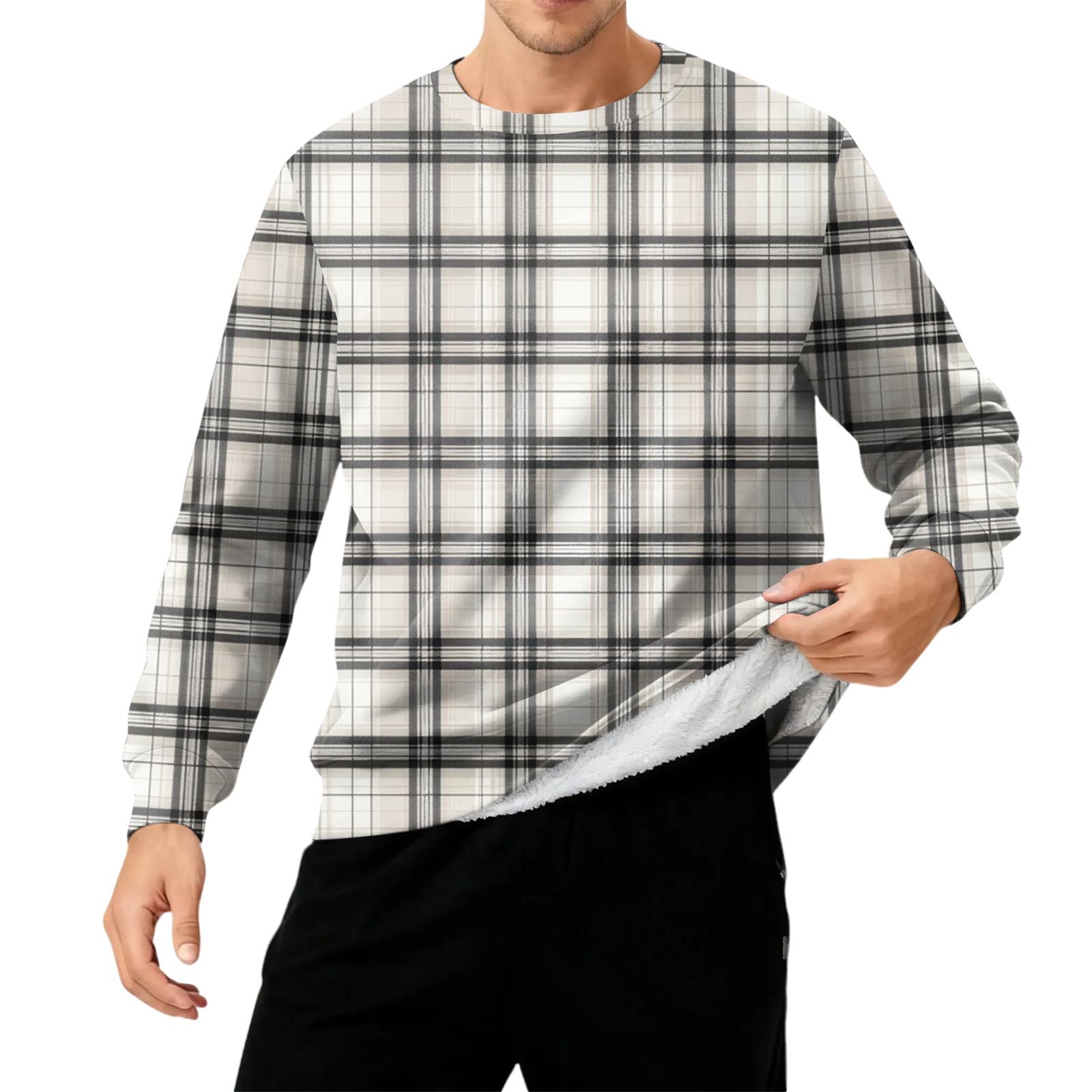 

Мужская толстая теплая толстовка с флисовой подкладкой и круглым вырезом XL светло-серый