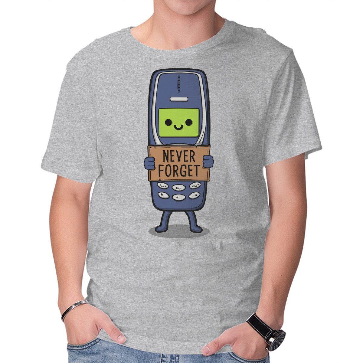 Unisex Crew Neck T-Shirt Never Forget Graphic Short Sleeve Casual Tee XXXL