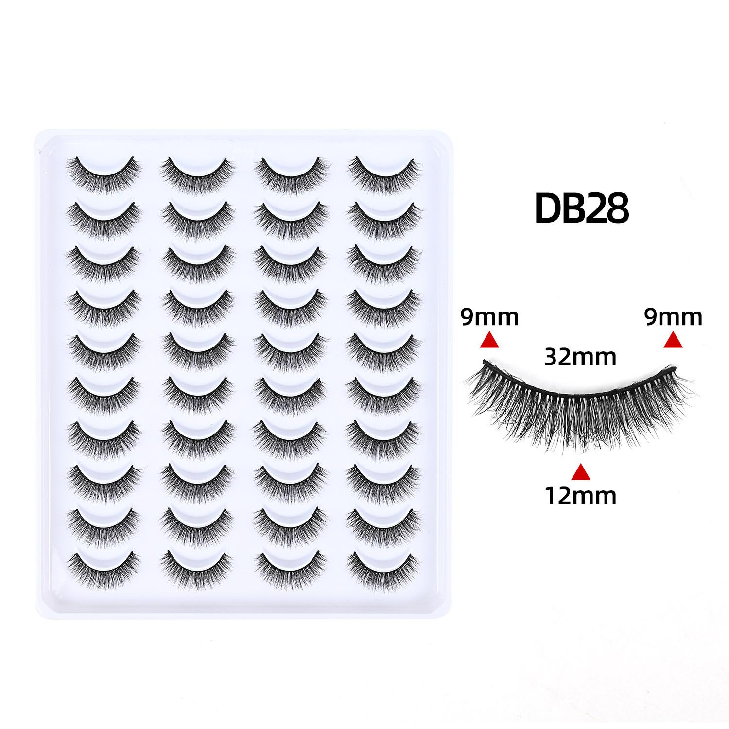 

Large-capacity One-piece False Eyelashes, Three-dimensional Curled Natural Short Self-grafted Pair of Eyelashes