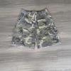 Street Hot Drill Full Diamond Denim Shorts European and American Heavy Industry Old American Retro Loose Straight Five Points