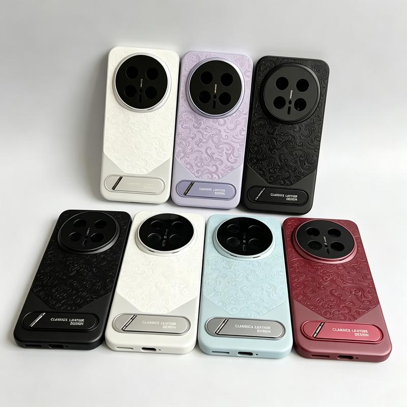 Case For Honor Magic 8 Pro 7 Lite 6 6Pro X9D X9 C 5G Stamp Leather Electroplating PC With Bracket Cover With Camera Protection