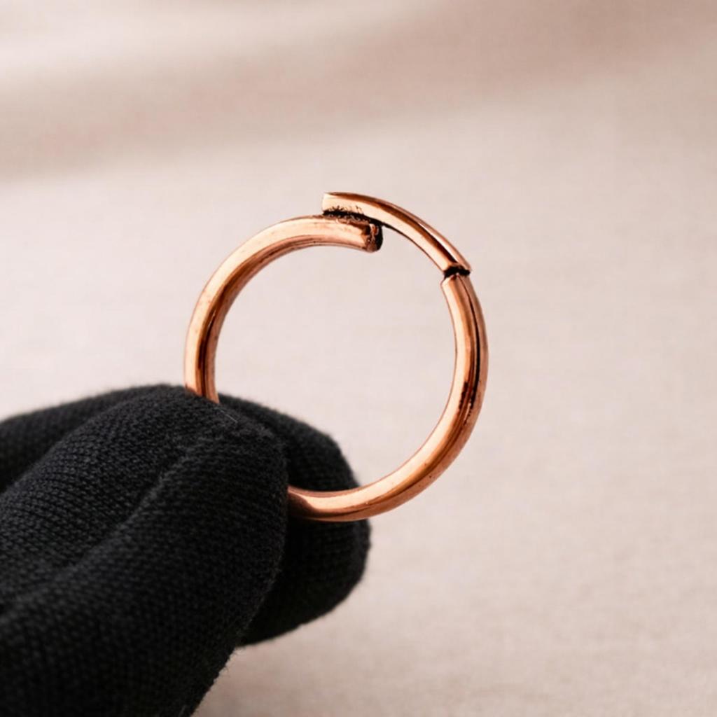 Pure Copper Designer Ring – Minimalist Solid Copper Band – Handmade Stacking Ring – Unisex Everyday Jewelry