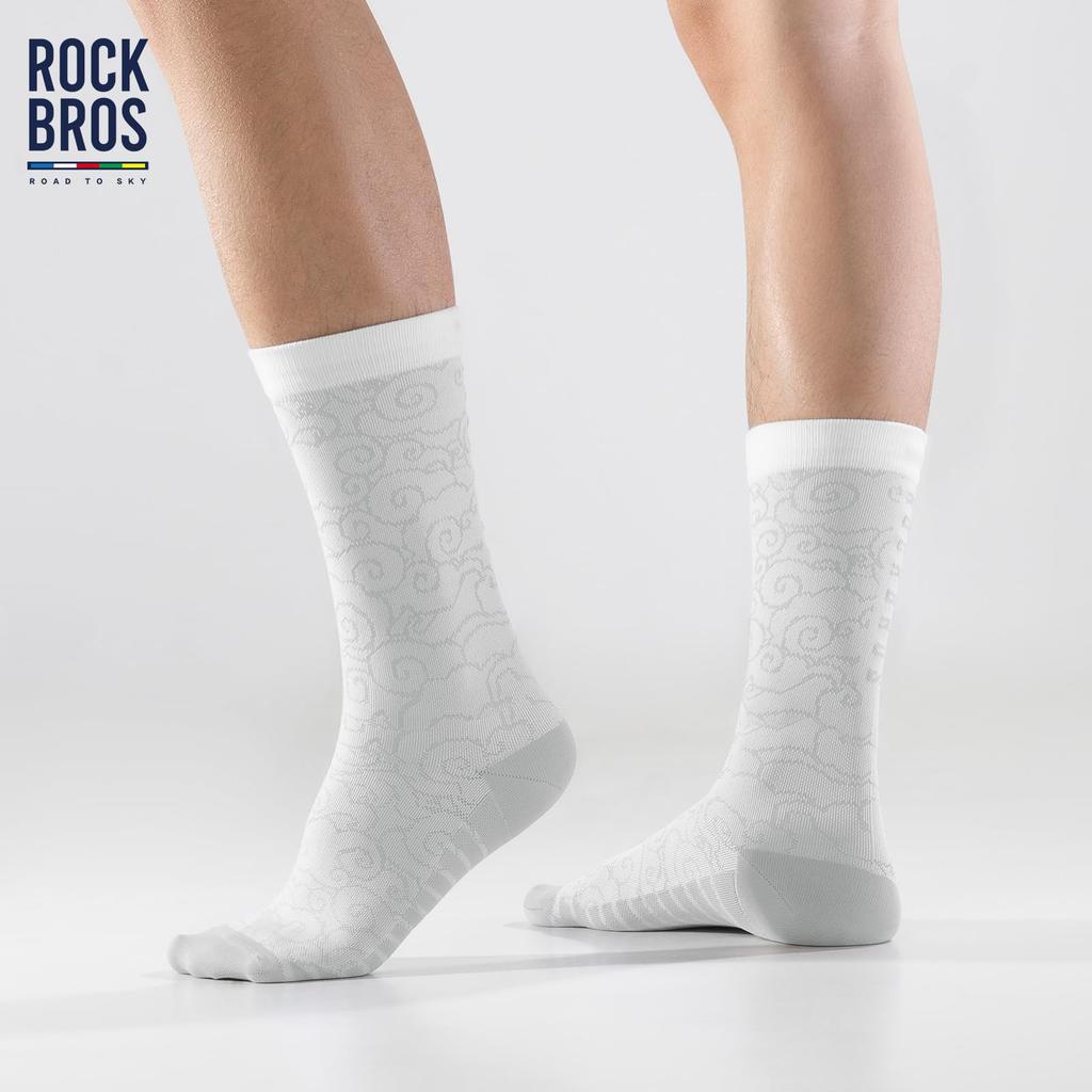 ROCKBROS ROAD TO SKY Cycling and for Gym and Mountain with a Shoun Design for Men and Women Socks, Thin, Breathable, Moisture-Wicking, Quick-Drying,