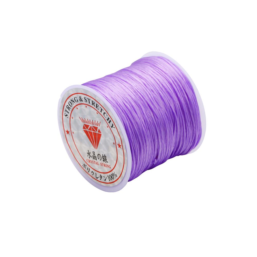 10-40m Roll Strong Elastic Crystal Beading Cord 1mm for Bracelets Stretch Thread String Necklace DIY Jewelry Making Cords Line