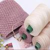 Light-Weight Ice Silk Yarn for Summer DIY Hand-Woven Sun Hat Bag Shoes Cushion Craft Rope Hollow Wool Crocheting Cushion
