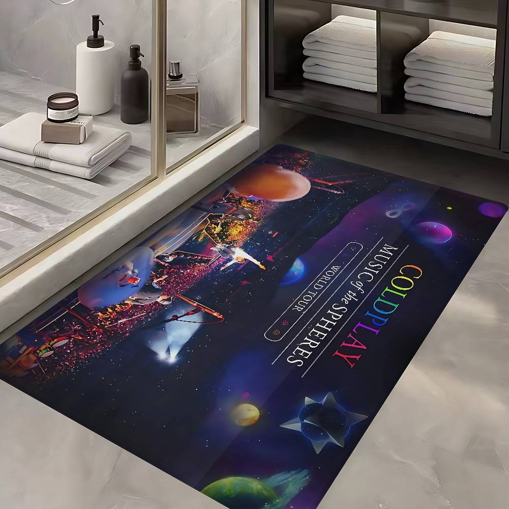 Classic Pop Rock Band C-Coldplay Kitchen Mat Cheaper Anti-slip Modern Living Room Balcony Printed Modern Home Decor