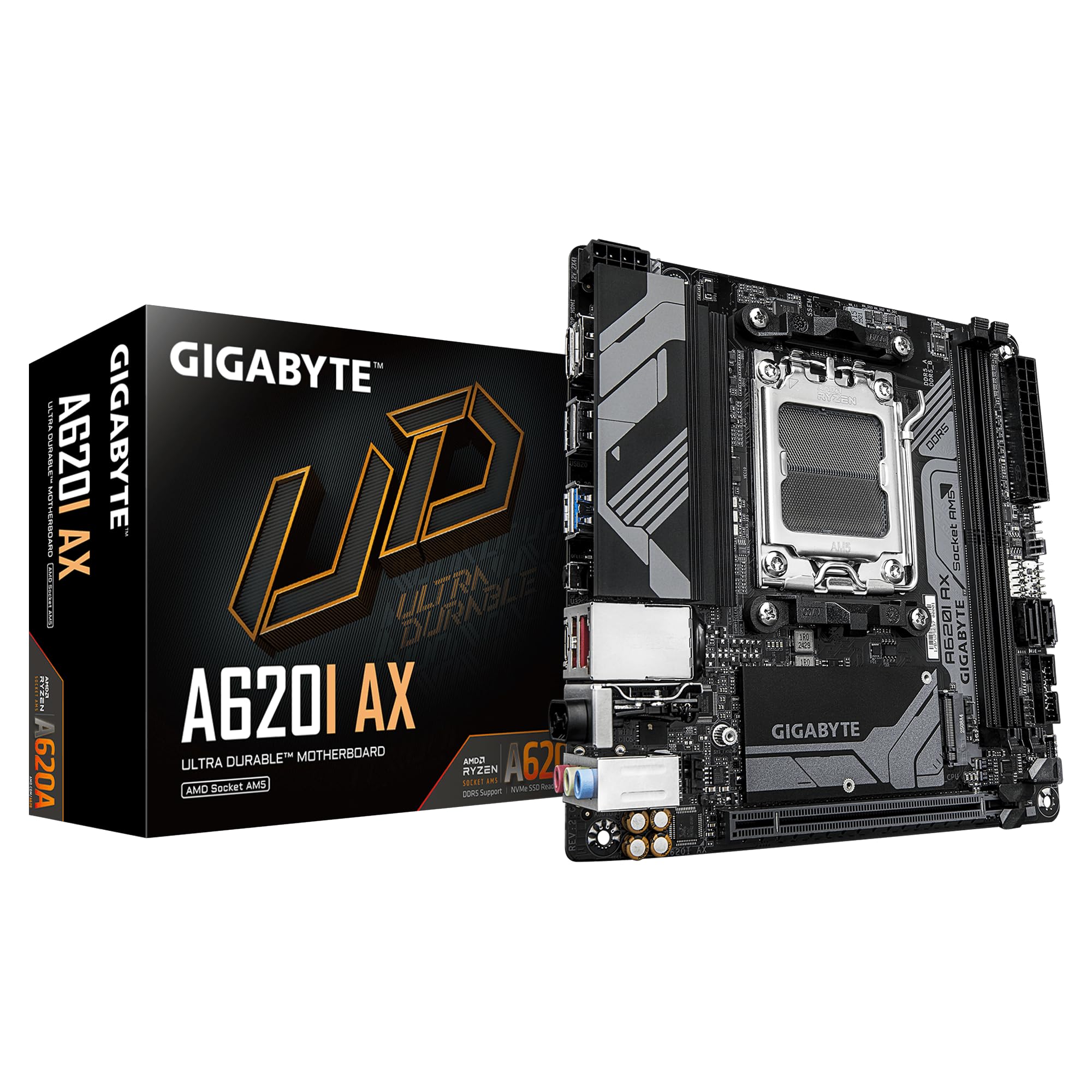 

Материнська плата GIGABYTE A620I AX A620 MB6196 Mini-ITX [Чіпсет AMD]