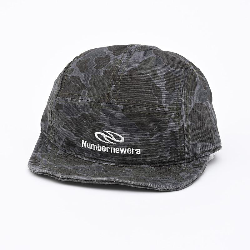Retro Niche Functionele Stijl Camouflage Baseballpet Mannen en Vrouwen Hip Hop Korte Platte Klep Pet Outdoor Werkkleding Baseballpet Trend Adjustable black