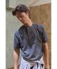 Haechinglum Double Breasted Tee Slub Charcoal