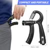 Hand Grip Strengthener with Counter 5-60kg Adjustable Resistance Fitness Hand Exerciser for