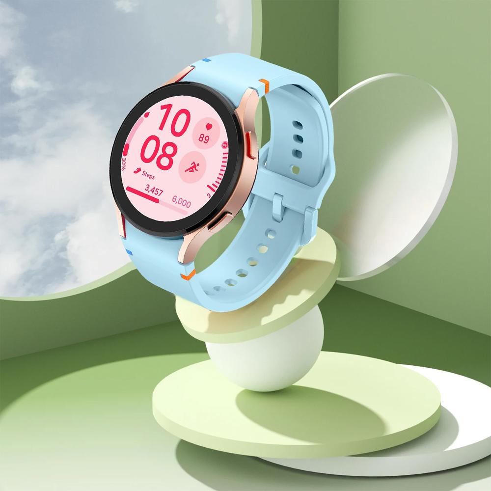 Řemínek pro Samsung Galaxy Watch 7 FE 44mm 40mm 4 6 Classic 5 Pro 45mm silikonový sportovní náramek na zápěstí Correa Galaxy Watch 7 Band