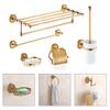 7PCS Luxury Bathroom Accessories Set - Toilet Paper Holder, Soap Dispenser, Towel Rack, Brush Holder - Modern & Elegant Decor