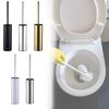 Toilet Brush Holder Brushed Nickel Stainles Steel Round Freestanding Bowl Toilet