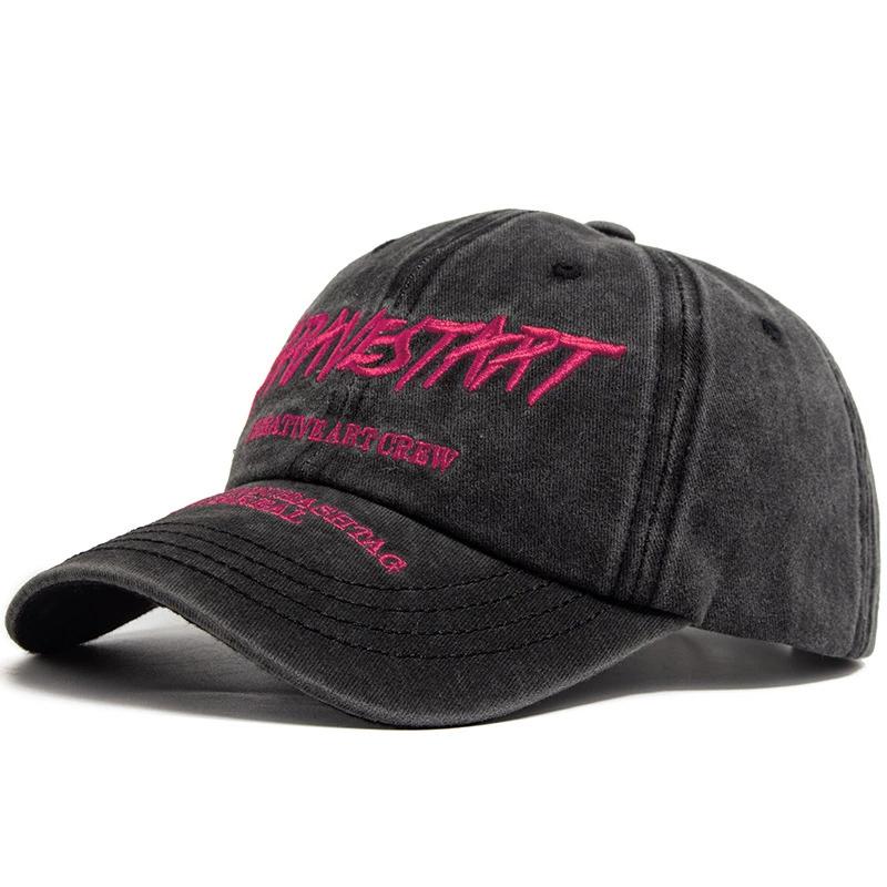 Fashion Women s Baseball Cap Embroidered Cotton Soft Top Men s Caps Casual Retro Travel Visor Hats Summer Sports Trucker Hat Adjustable чёрный