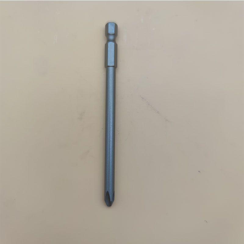 Strong Magnetic S2 Alloy Steel Phillips Screwdriver Bit, 1/4" Single-Head, Extended for Electric/Air Screwdrivers, Model PH012