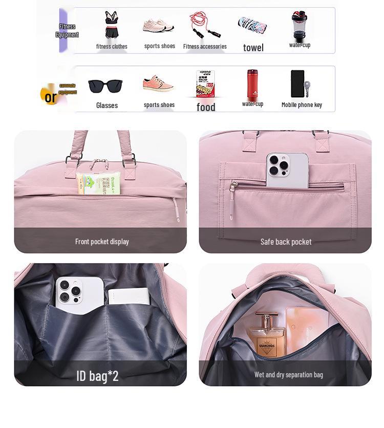 Spacious Lightweight Travel Bag: Ideal for Business Trips, Maternity, and Fitness