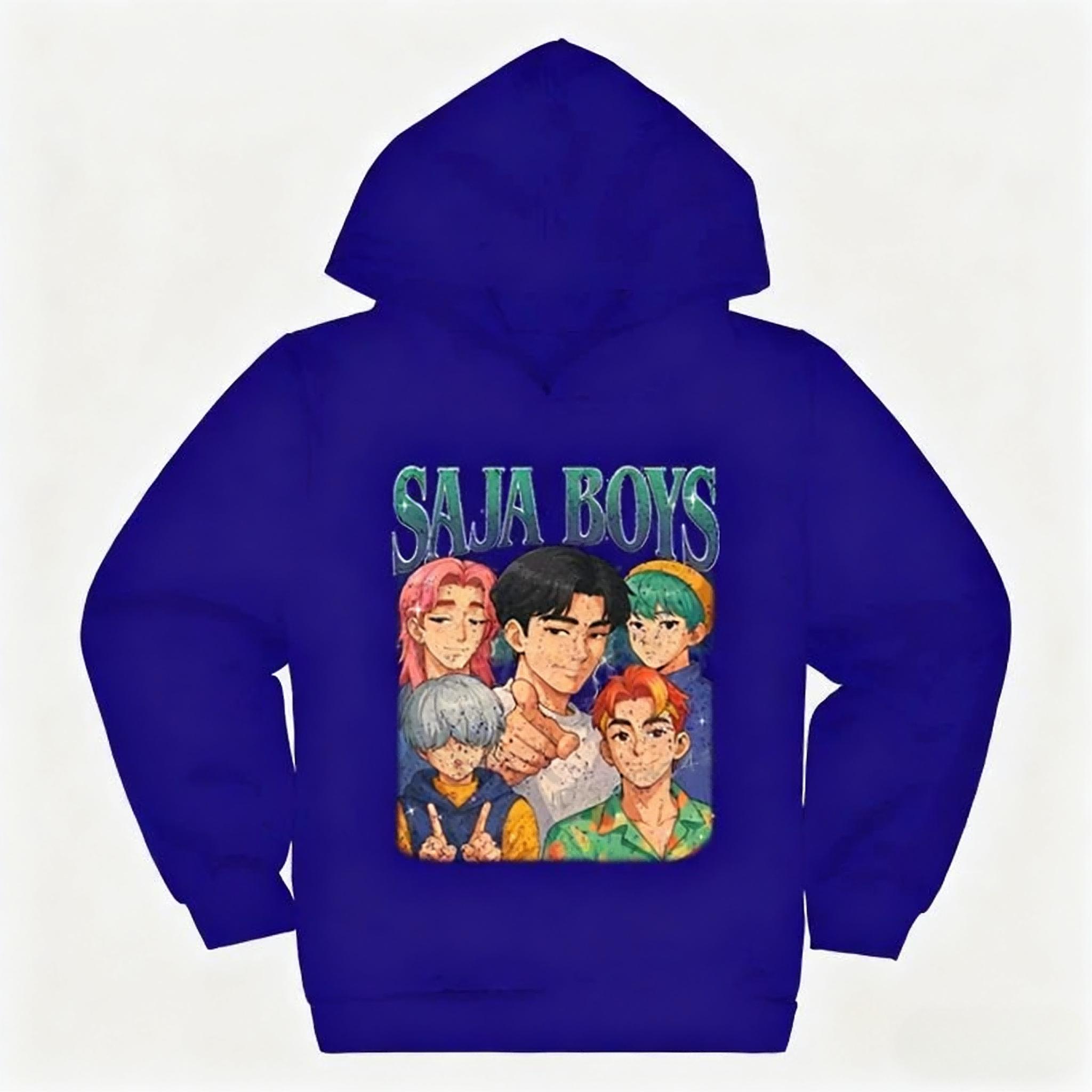 

K-pop Охотники на демонов Saja Boys Детская одежда Харадзюку Мода Уличная одежда Толстовки Девочка Мальчик Смешной подарок Одежда 160