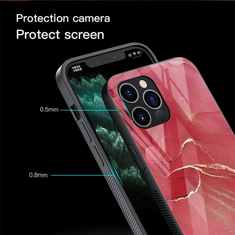 Tvrzené sklo s mramorovým vzorem pro Apple iPhone 13 Pro 11 14 12 7 8 Plus SE 2022 XR X XS Max 6 6S