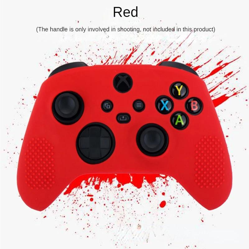 Vhodné pro konzolu XBOX Series X Silikonová ochrana rukojeti měkký kryt vyrobený ze silikonového materiálu pro pohodlný dotyk