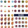 Diwali Theme Cake Topper Flags Paper Party Decor For Celebrations