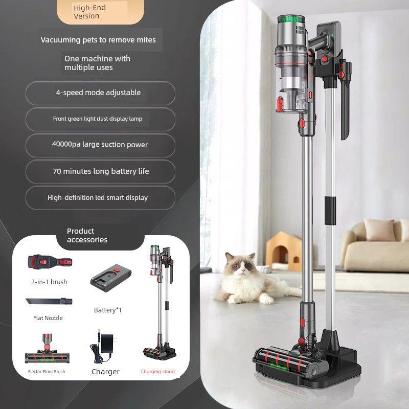 

Wireless Vacuum Cleaner for Home Use with High Suction Power, Handheld, Mite Removal, Suction and Mopping All-In-One, High-Power Smart Vacuum Cleaner High-End Version [600W Motor]