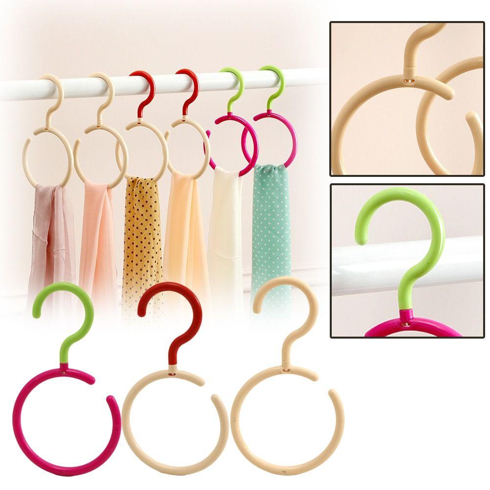 Portable Bedroom Scarf Racks Dopamine Storage Hook Gifts Round Scarf Tie Display Rack