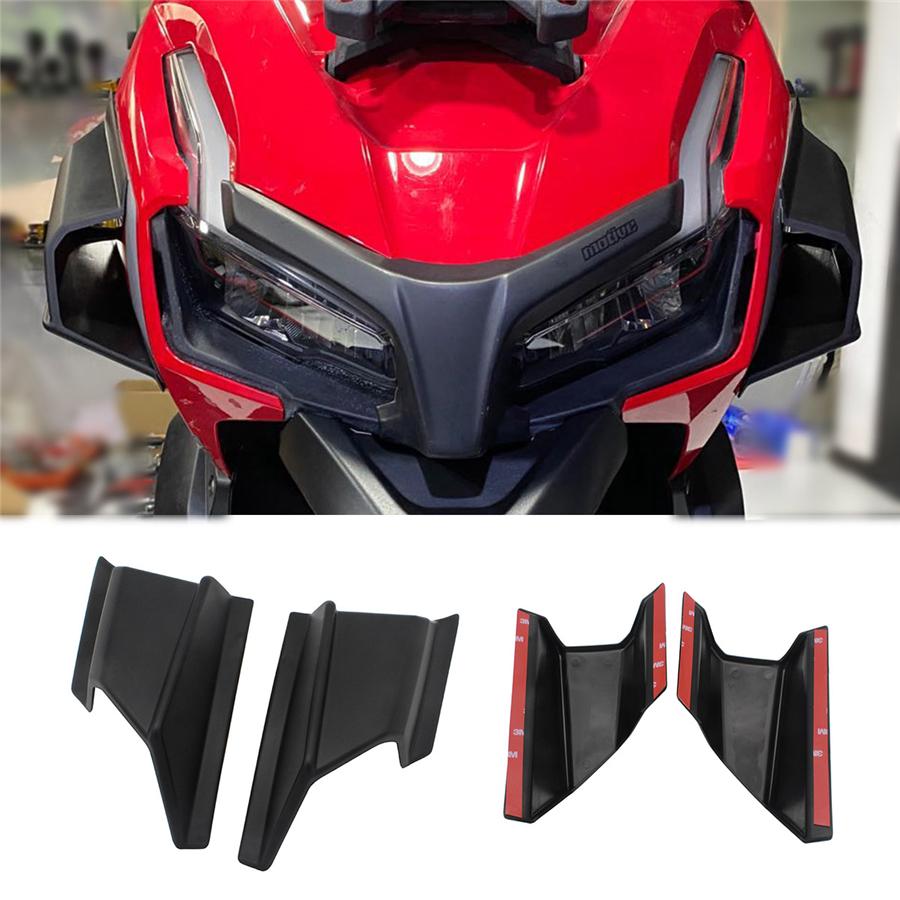Universal Motorcycle Left Right Front Pneumatic Fairing Wing Tip Cover Protector