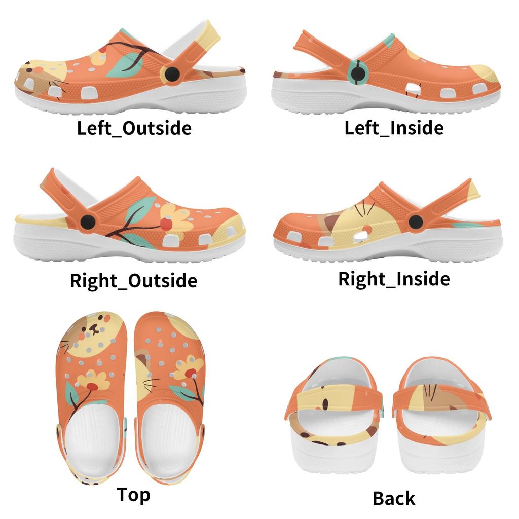Cute Pattern EVA Clogs for Women Men Easy Clean Lightweight Slip On Casual Shoes Soft Sole Summer Sandals Summer Daily Wear