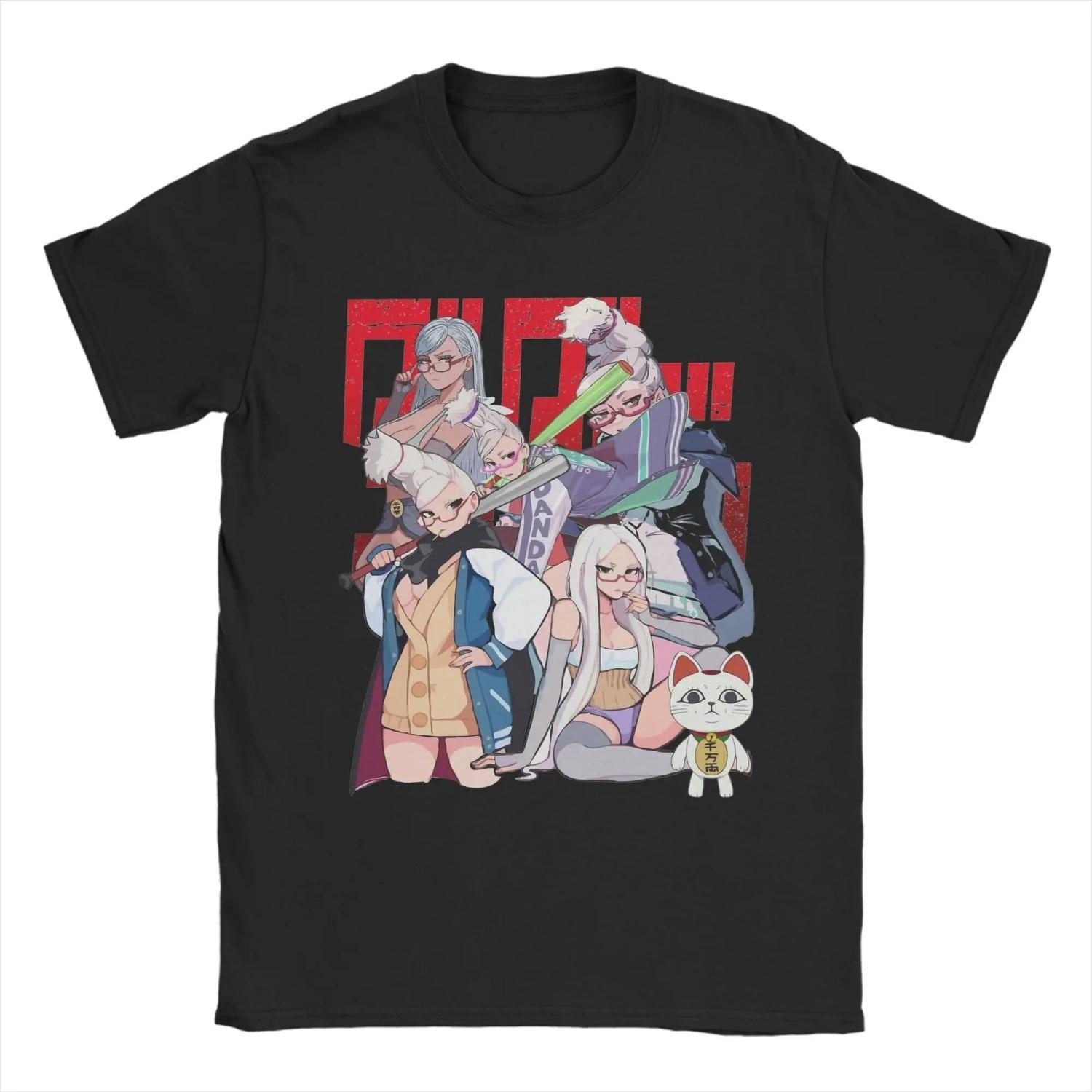 

Retro Seiko Ayase Dandadan T Shirt Unisex 100%Cotton Short Sleeve Turbo Cat Round Neck Summer Tops S чёрный