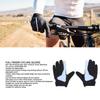 Full Finger Cycling Gloves Men Women Racing Workout Shock Absorption Support Touch Screen XL(10-11cm Palm Breadth)