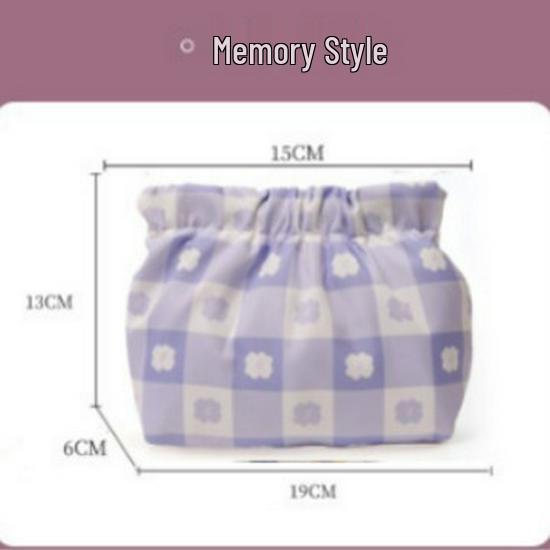 

Portable Snap Print Travel Cosmetic Bag for Lipsticks, Keys, Coins, and More Small