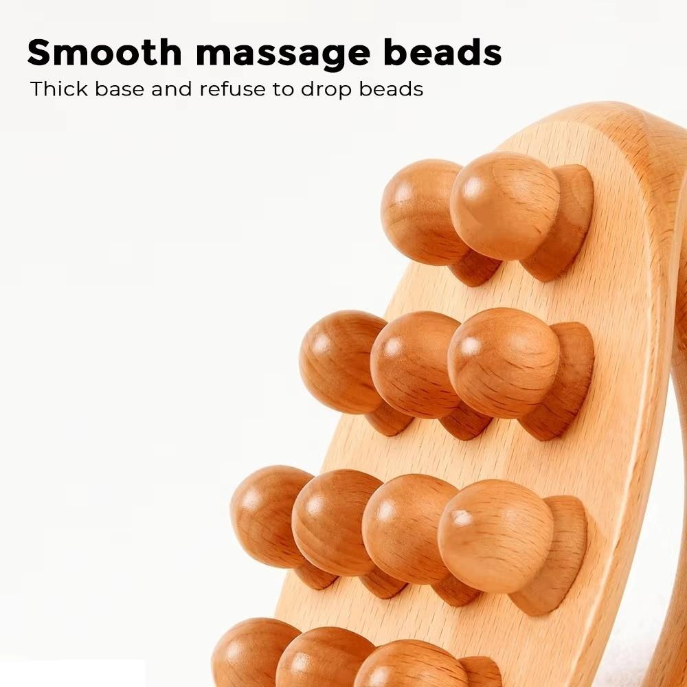 Handheld Design Holztherapie Massagegeräte 14 Perlen Körper Schabewerkzeug Nach dem Training