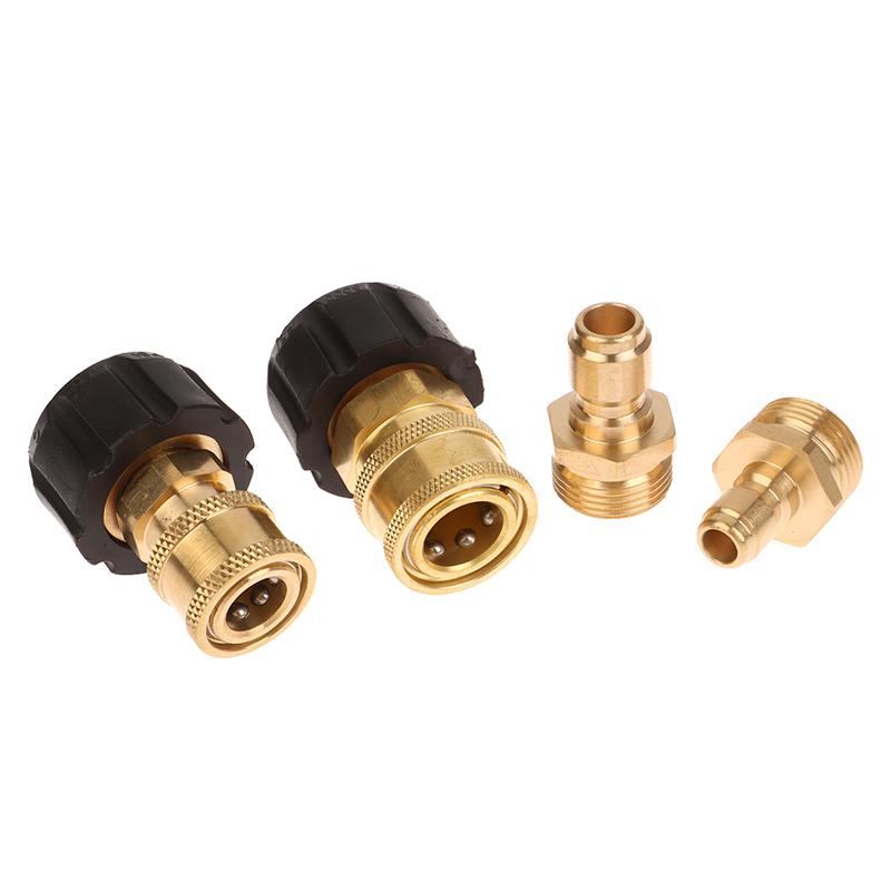 Swivel M22 To 1/4" 3/8" Quick Connect Hitch Kits For High Pressure Wash Sprinkler To Hose Adaptor Connection 5000 Psi