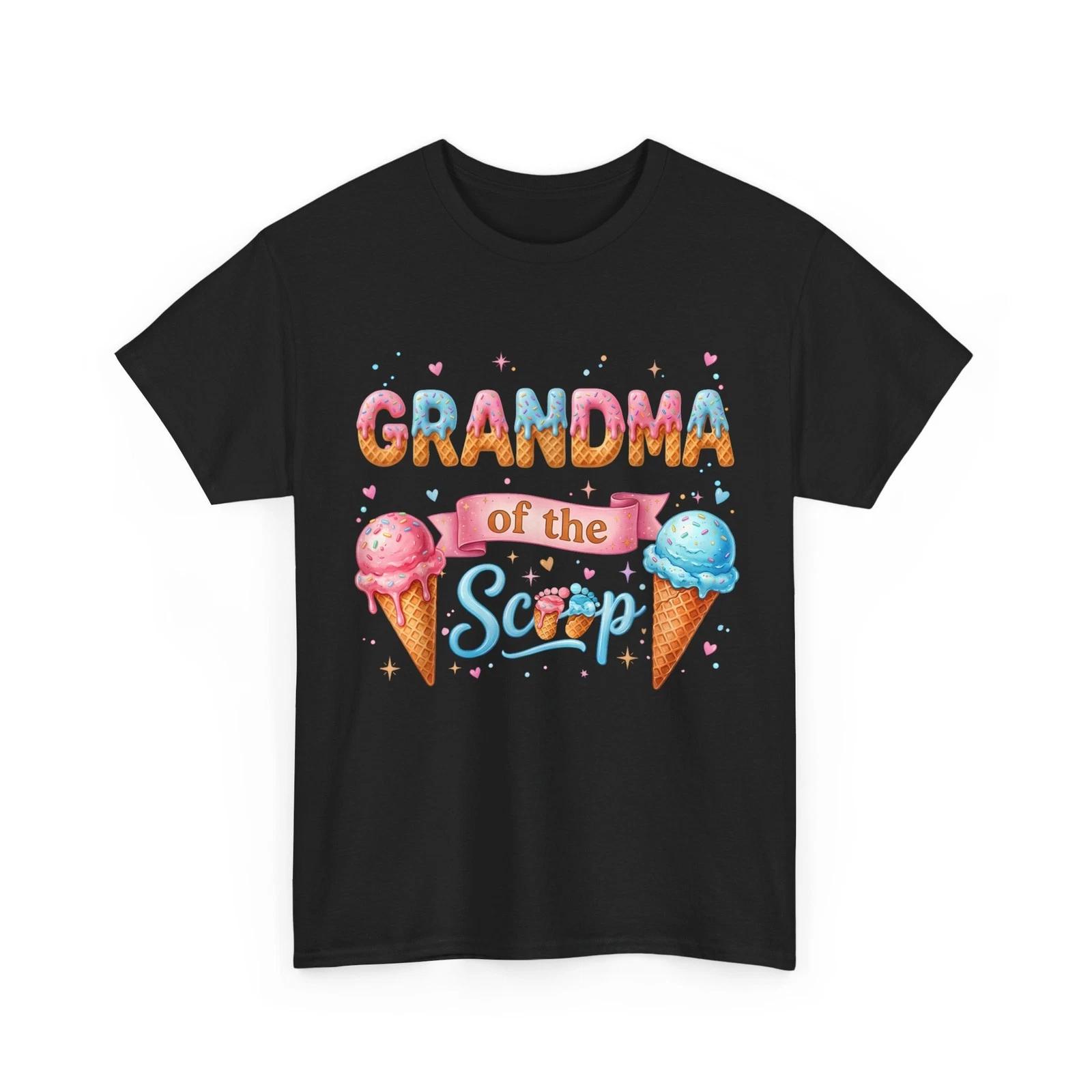 Gender Reveal Grandma of The Scoop Shirt, Drip Ice Cream Baby Shower T shirt 2XL