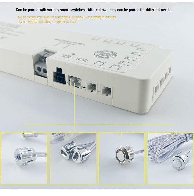 12V/24V LED Driver Power Supply with Wardrobe Light Sensor and Multi-Port Transformer