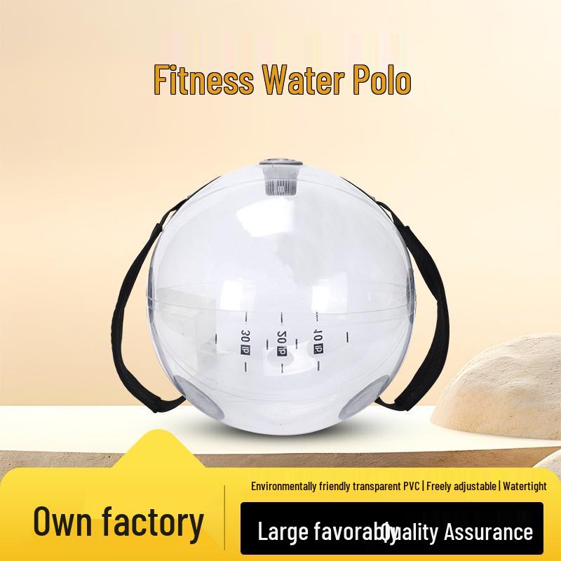 Inflatable Spherical Fitness Water Bag - Weighted Medicine Ball for Exercise Holds 14kg (Small)
