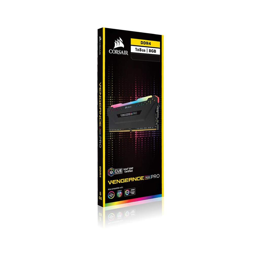 CORSAIR Desktop PC Memory for AMD VENGEANCE RGB PRO Series 16GB X CMW16GX4M1Z3600C18 DDR4-3600MHz [16GB 1]