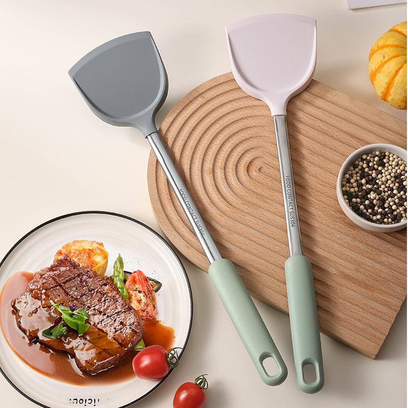 New non-stick pan cooking spatula silicone spatula cooking spatula kitchen utensil set household silicone cooking spatula