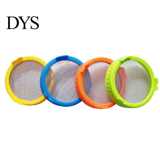 Sprouting Lid Easy To Clean Good Drainage Mason Jar Germinating Plastic Sprout with Stainless Steel Screen for Household Kit