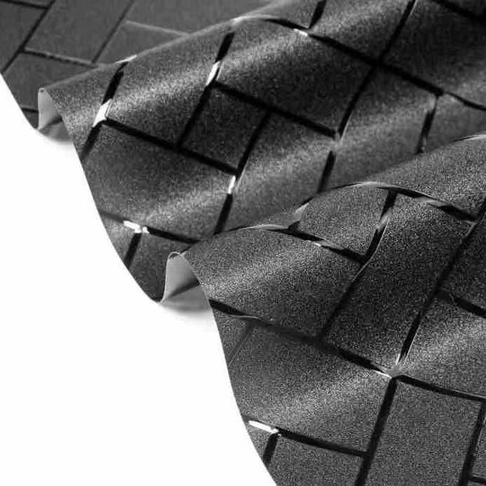 Black Oblique Lattice Full Blackout Glass Film Balcony Thermal Insulation Film Full Blackout Opaque Static Black Opaque Window Sticker