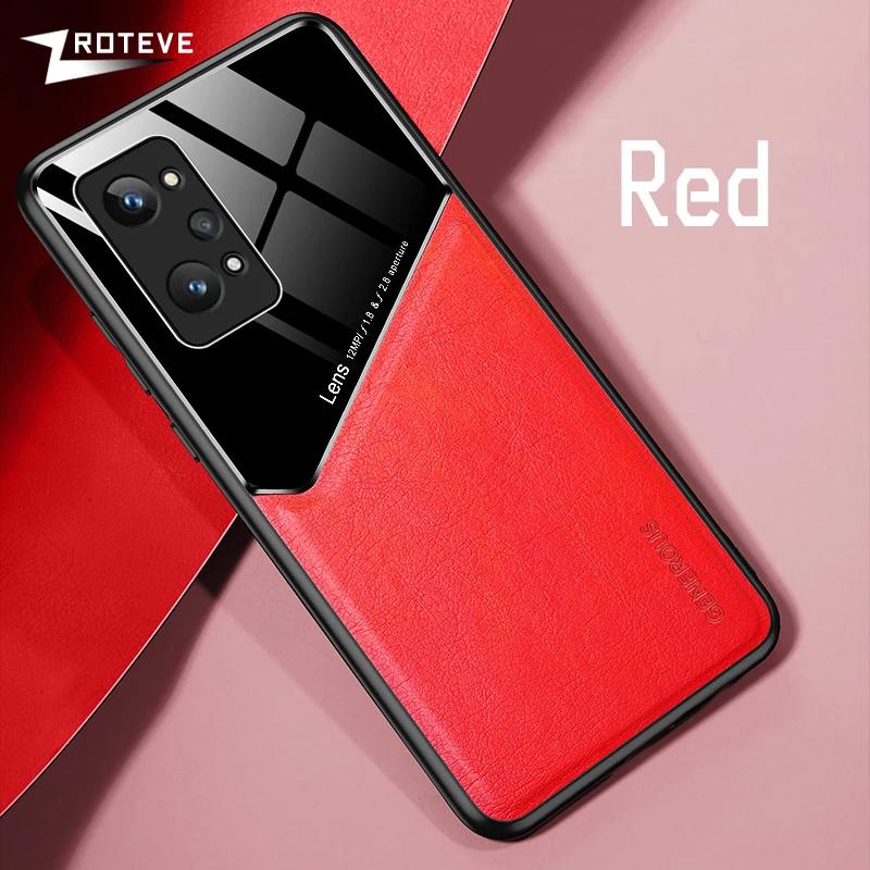 For RealmeGT Neo2 Case PU Leather Car Magnetic Hard PC Cover For Oppo Realme GT Neo 2 Pro 2Pro 5G Shockproof Phone Cases