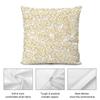 Gold Leaf Flower Cushion Cover Soft Plush Fabric DoubleSided Printed Cushion Covers for All Seasons Modern Home Decor