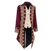 Medieval court tuxedo long embroidered one-piece vest jacket stage play cos count plus size performance suit