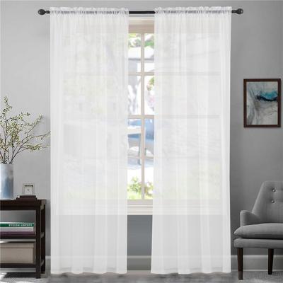 Simple Curtain Fabric Finished Product, Linen Plain Curtain, Living Room Bedroom Blackout Curtain Finished Product