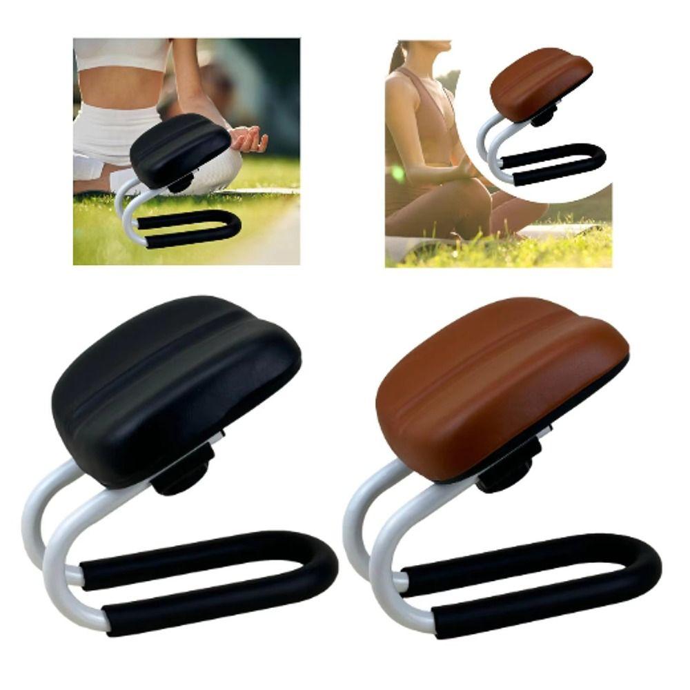 

Adjustable Height Protecting Knees Pad Labor-Saving Chair Kneeler Garden Seat Gift for Seniors Brown