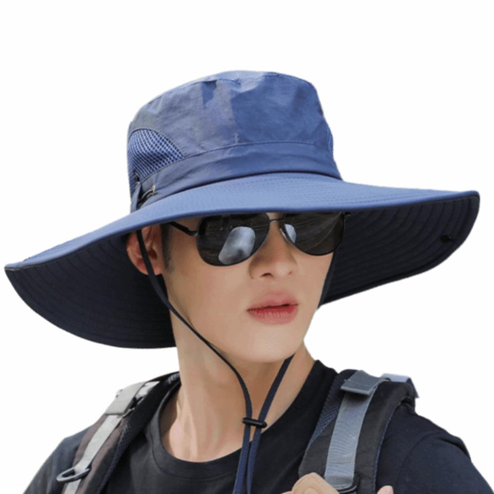 Foldable Large Brim Sun Hat Polyester UV Protection Hat Female Fisherman Hat  Fishing